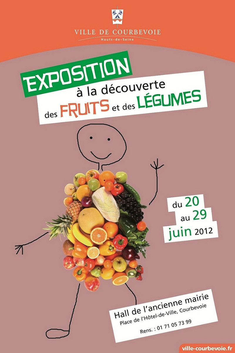 AFFICHE expo fruits legumes